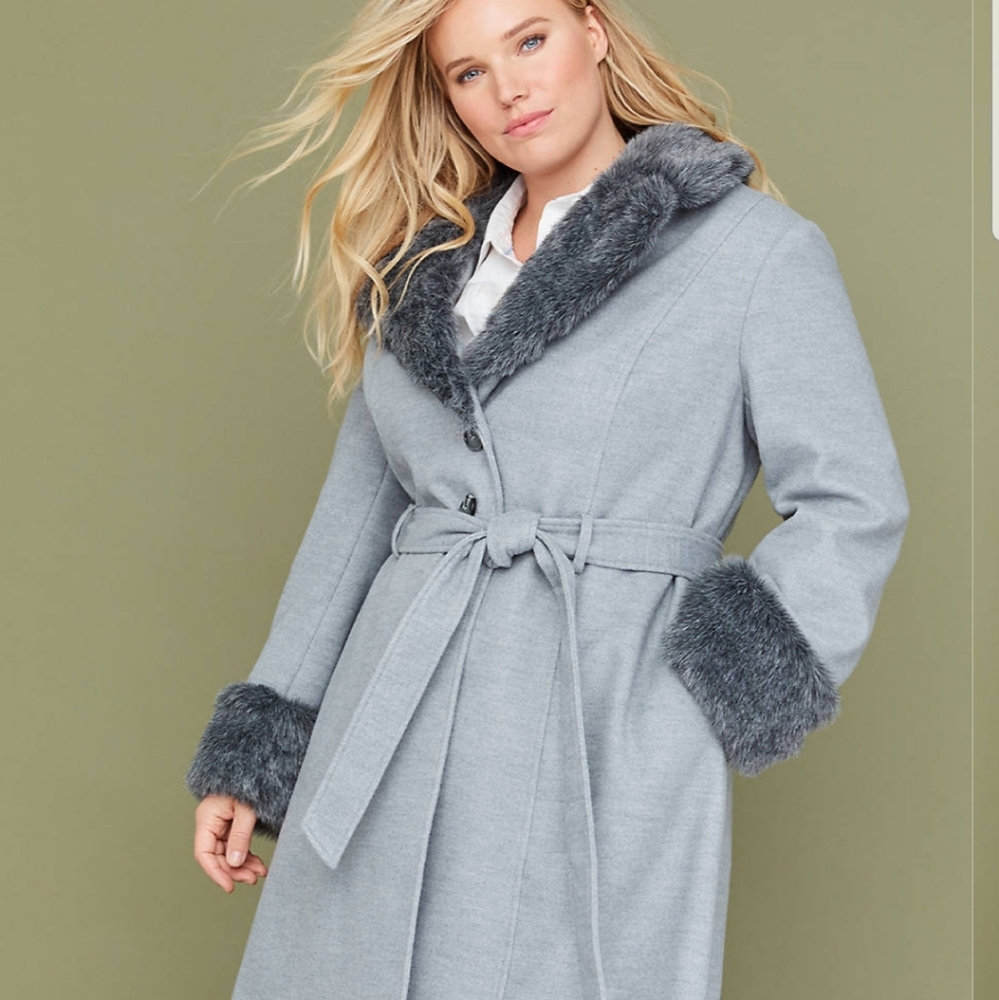 NWOT Lane Bryant Gray Coat